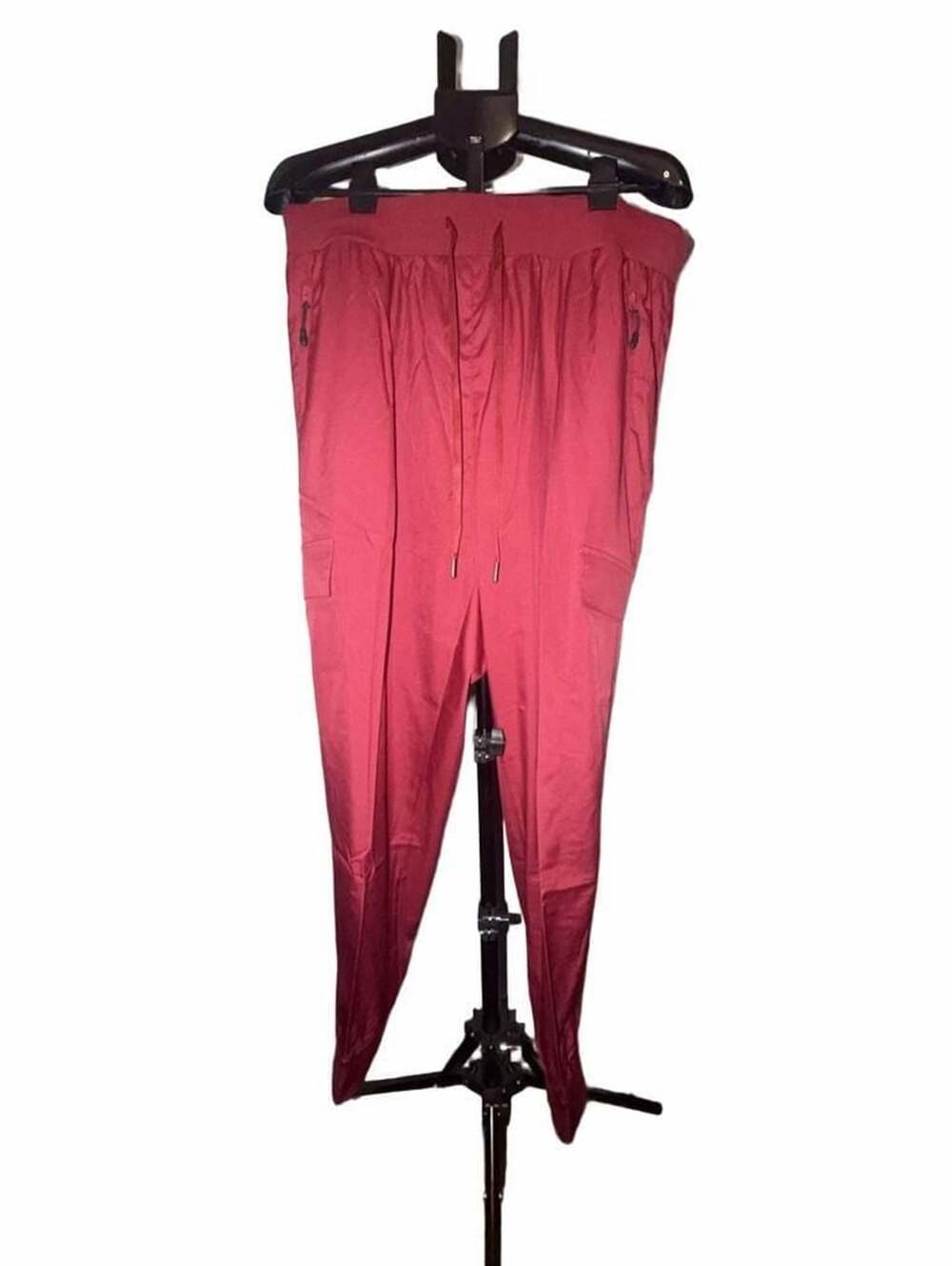 Red Ocean Cargo Jogger Pants Size 3X-PLUS Red